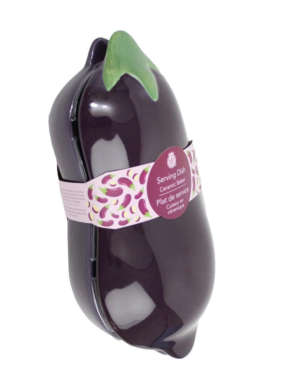 Ceramic Eggplant Serving Dish